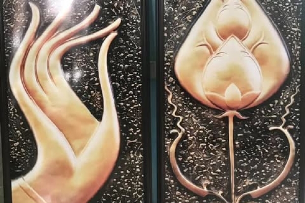 Tranh ghép treo tết 