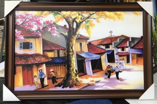 Tranh sơn dầu gửi anh khách Canada